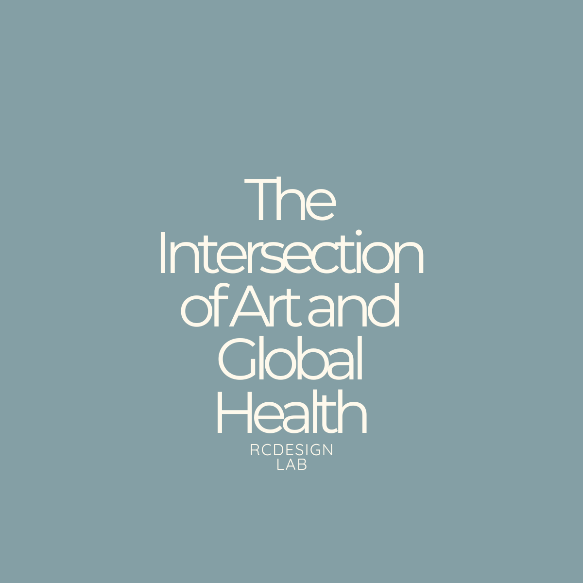 The Intersection of Art and Global Health